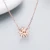 Import manufacturer fashion daisy 925 sterling silver zircon necklace for women from China