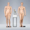 Manufacturer Fat Female Mannequin Plus Size Flesh Tone Fiber Glass Big Breast Model