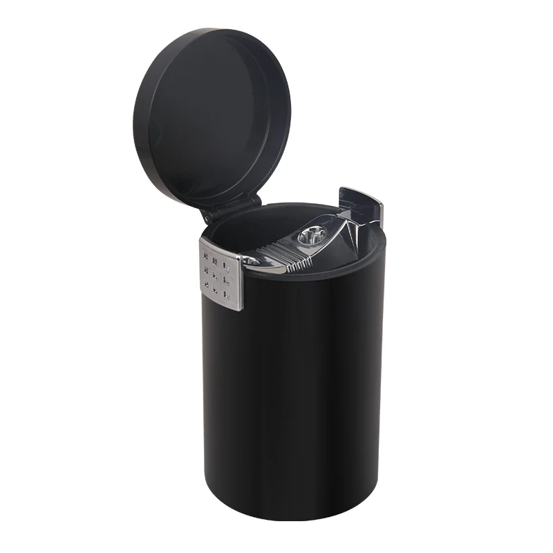Manufacturers direct flame retardant material 3 - color mini - car ashtray can be used as car - mounted garbage cans