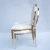 Import Manufacturing banquet furniture fancy gold stainless steel oval back chairs for wedding events from China