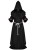 Import Medieval Priest Robes Monk Robe-Hooded Cape Cloak Halloween Cosplay Costume  for Wizard Sorcerer Pastor Outfit from China