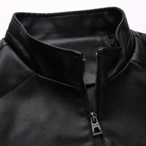Men Genuine Leather Jacket made by (Tallians International)