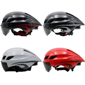 Men Women Bicycle Helmet  With Glasses Integrally-Molded MTB Road Cycling Bike Helmets With Goggles Ultralight Casco Ciclismo