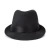 Import Men Women Black Custom Fedora Hat Ribbon Short Brim Trilby Caps from China