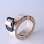 Metal buckle military nylon webbing camping belt