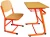 Import Metal student furniture stylish school children single desk and chair furniture from China