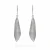 Import Metallic Cane Earrings 925 Sterling Silver Metallic Hand Textured Designer Dangler Earring from India
