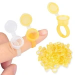Microblading Tattoo Ink Cap Cup Pigment Clear Holder Container For Needle Tip Grip Power Supply Tattoo Accessories