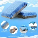 Microfiber Ceramic Coating Saver Applicator Pad with Plastic Barrier Small Car Cleaning Tool