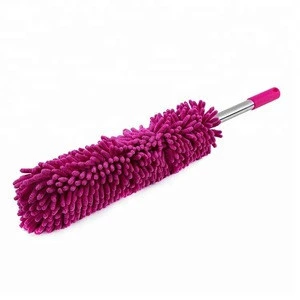 Microfiber Telescopic Car Wash Brush With Long Stainless Steel Handle
