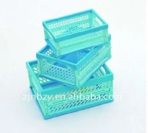 mini mesh plastic crate for storage