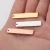 Import Mirror Polished Stainless Steel DIY Smooth Strip 35mm Blank Rectangular Strip Tags Engraved Customs Pendant from China