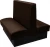 Import MMD customize size   restaurant dining 2 side booth seating sofa from China