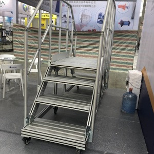 Mobile Platform Ladder/Aluminum Stair/Step Ladder Stool