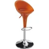 Modern Appearance and Specific Use Colorful White Plastic Height Adjust Bar Chair With Footrest