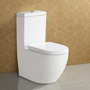 Modern Bathroom Suites Ceramic Round Toilet Bowl Sitting Toilet