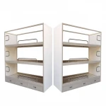 Modern Design 3 Layer Levels Bunk Steel Bed Ship Metal Frame Beds