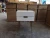Import Modern design  gold legs  white wooden nightstand with drawers from China