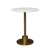 Import modern designs gold color stainless steel marble stone  round table  coffee shop small table  dining table for  restaurant from China