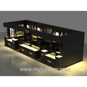 Modern glass jewelry store furniture jewelry display showcase