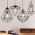 Import Modern Industrial Led Pendant Lamp , Outdoor Geometric Metal Cage Chandelier from China