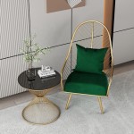 Modern light luxury single iron banana leaf sofa chair living room balcony leisure chair