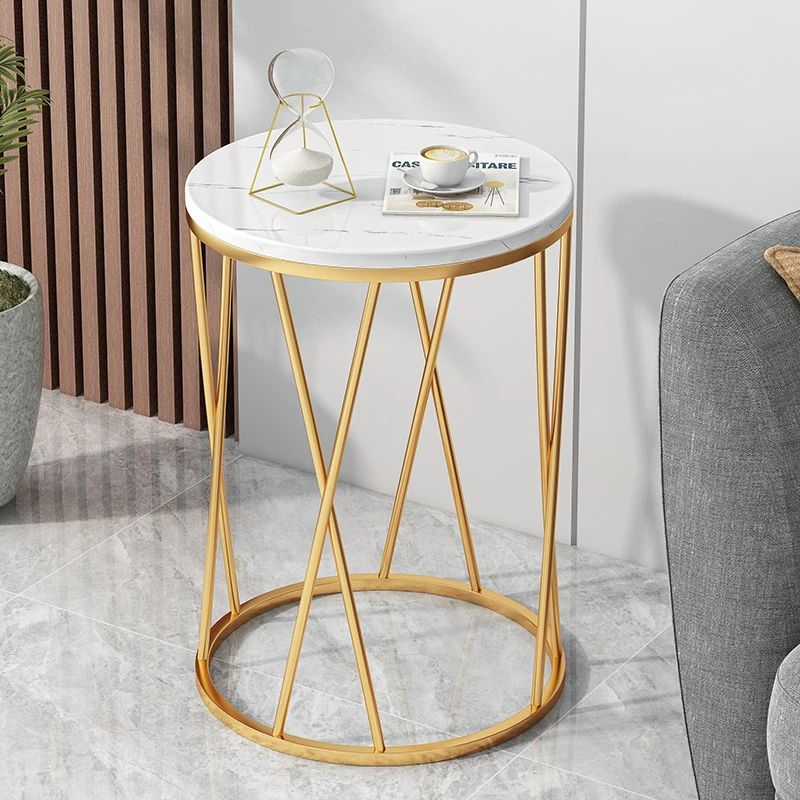 Modern Metal Geometric Golden Gold Steel Stainless Style Living Coffee Room Lounge Table Side end table