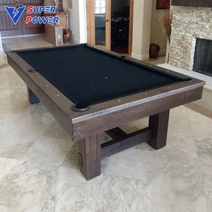 Modern  old customized style billiard pool table with billiard accessories