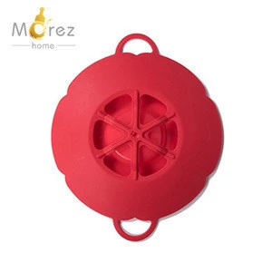 Morezhome high quality BPA free Silicone Spill Stopper Lid Cover with Steam Anti Sputtering Replacement Cookware Knob Spill