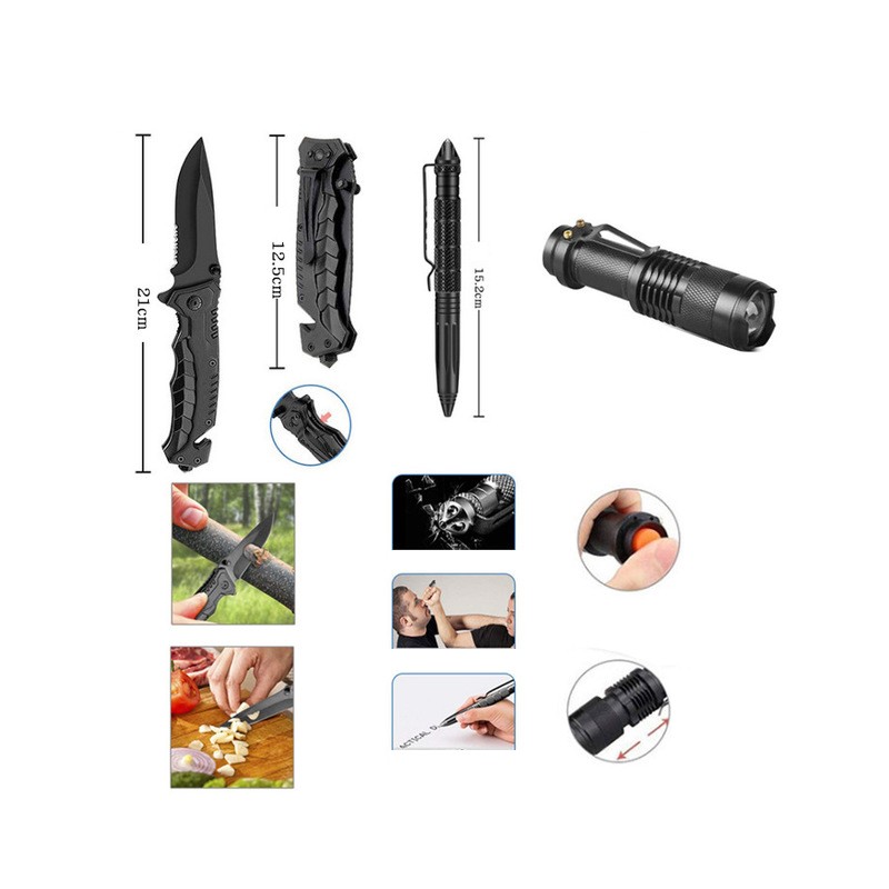 Mountaineering Self-help Bushcraft Camping Outdoor Emergency Survival L Tool Kit