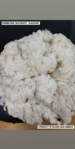 Mulberry Silk Noil Waste Bleached Noil Silk Waste