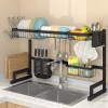 Multi-size 201 Stainless Steel Adjustable Over Sink Dish Drying Rack