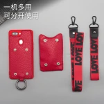 Multifunctional custom leather phone case wallet shoulder strap Factory direct supply smart phone case with card slot