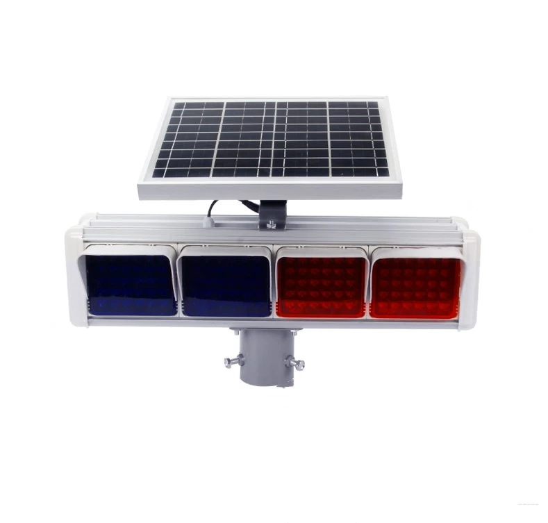 MUYE  Solar Traffic signal Flashing 2-Sided Visibility Warning LED Light