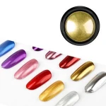 Nail Glitters Mirror Titanium Powder Super Shine Rose Gold Silver Metallic Manicure Nail Art Chrome Dust Decoration