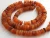 Import Natural Carnelian Smooth Handmade Tyre,Coin, Button,Matte Polished Bead,Handmade,Loose Gemstone Bead 16 Inch Strand from India