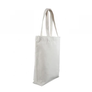 Natural Color Tote Plain Canvas Shopping Bag Custom Logo Accepted