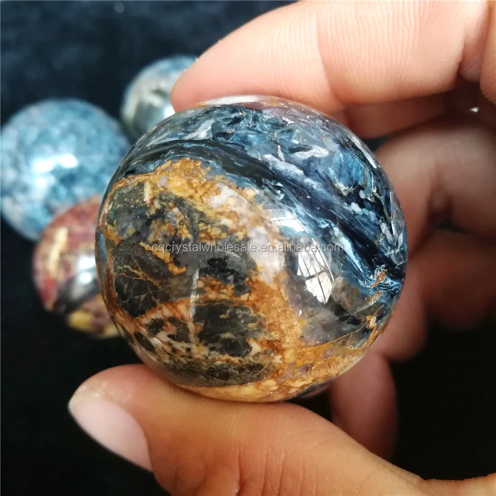Natural rock hand caved pietersite crystal spheres healing gem balls