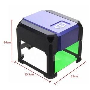 New 3000mw Mini 3D Laser Engraving Machine for Wood, DIY CNC Laser Engraving Printer
