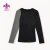 Import New Arrival 2020 Fitness Clothes Tights Female Sport Wear Spandex Poloyster Woman Long Sleeve Two Tone Yoga Top from China