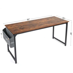 New Arrival Computer Black Table Office Desk Wooden Writing Desk Table Pc Computer Case Wooden Computer Table Design