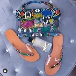 New arrival street fashion black ladies slipper flat