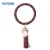Import New Arrival Tassel Keychain PU Leather Wristlet Key Holder Sublimation Tassel Bangle Bracelet from China