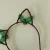 Import New Arrival Women&#39;s Hair Accessories Girl Artificial Flower Cat Ear Christmas Headband from China