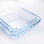 New design bread baking tray pan Glass Bakeware