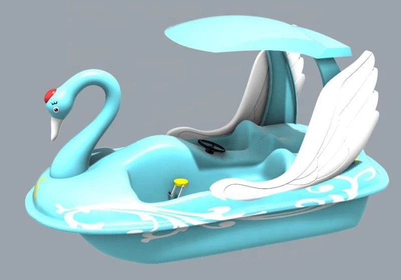 New Design Fiberglass Swan Type Pedal and Electric Boat