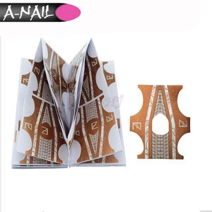 New Design High Quality 100pcs/Roll Adhesive Acrylic OEM Nail Forms For Extension Manicure Pretty