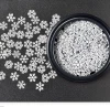 New Design Nail Art Snowflake Flower White Slice Sequins Decoration Nail Art