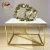 Import New design wedding dinig table set dining room white MDF banquet hall tables from China