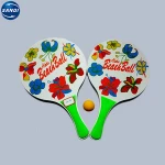 New design wooden paddle beach tennis racket custom logo